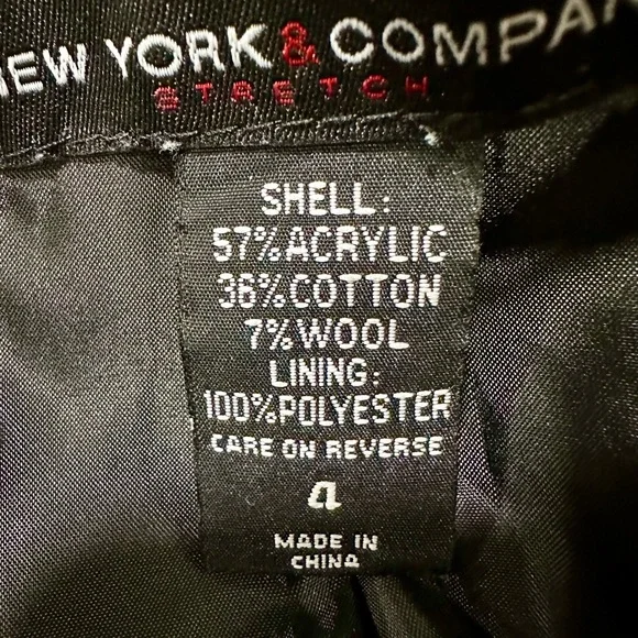 New York & Company Tweed Blazer Size 4 🥳HOST PICK🥳 - Picture 8 of 9